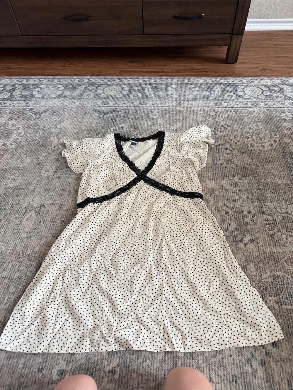 Mini polka dot dress